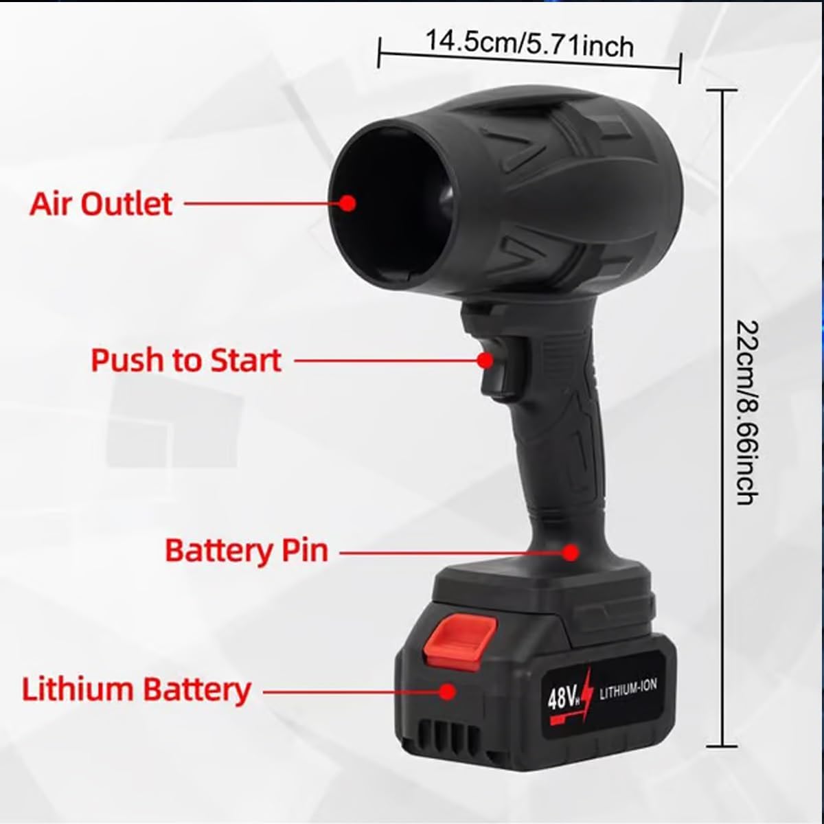 Turbo Super Power Air Duster. ( Double Battery)