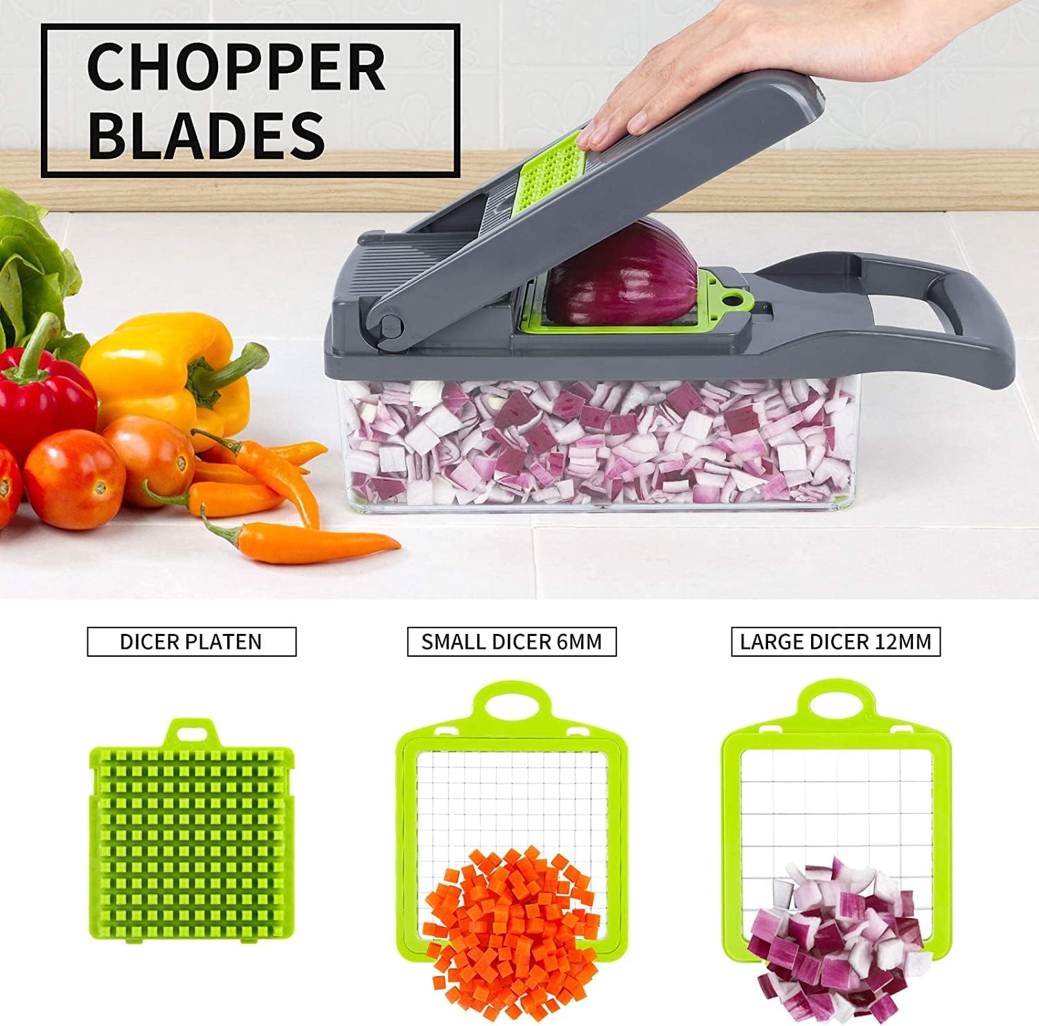Premium Vegetable Cutter, Chopper & Slicer – Multi-Function Kitchen Tool