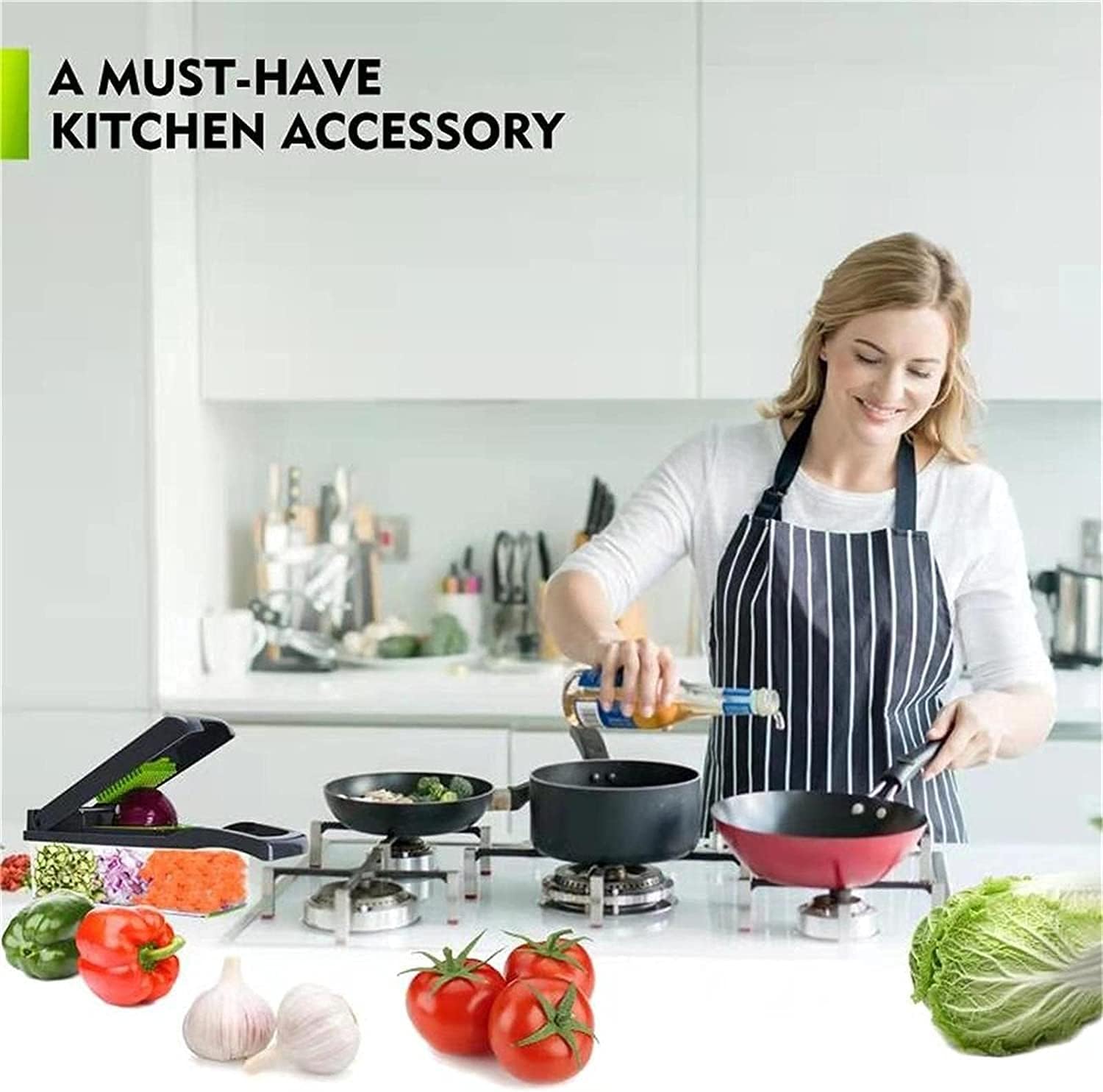 Premium Vegetable Cutter, Chopper & Slicer – Multi-Function Kitchen Tool