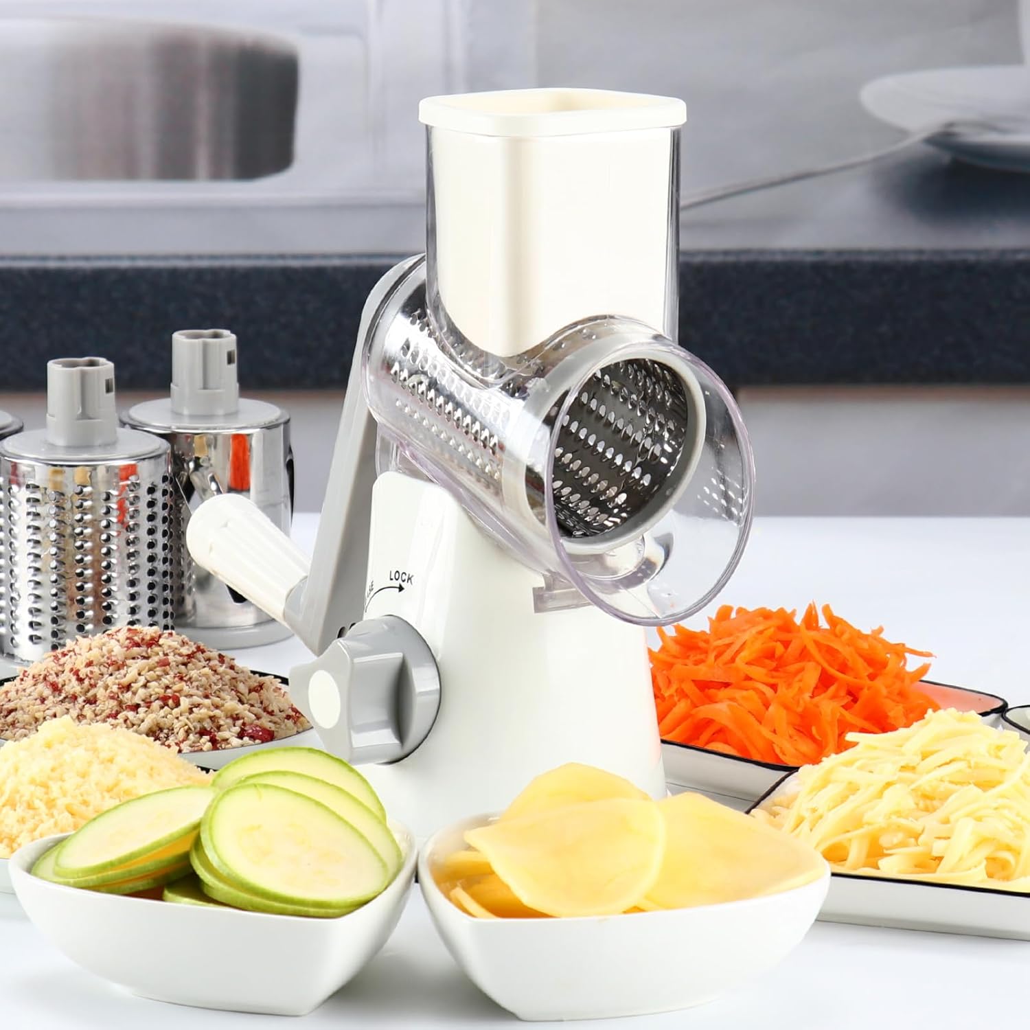 Premium Multi-Functional Manual Vegetable Cutter for Fast & Easy Food Prep
