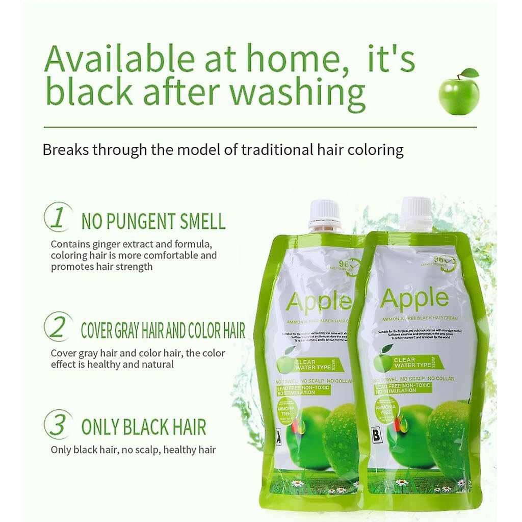 Apple Hair Color – Black (Ammonia-Free)