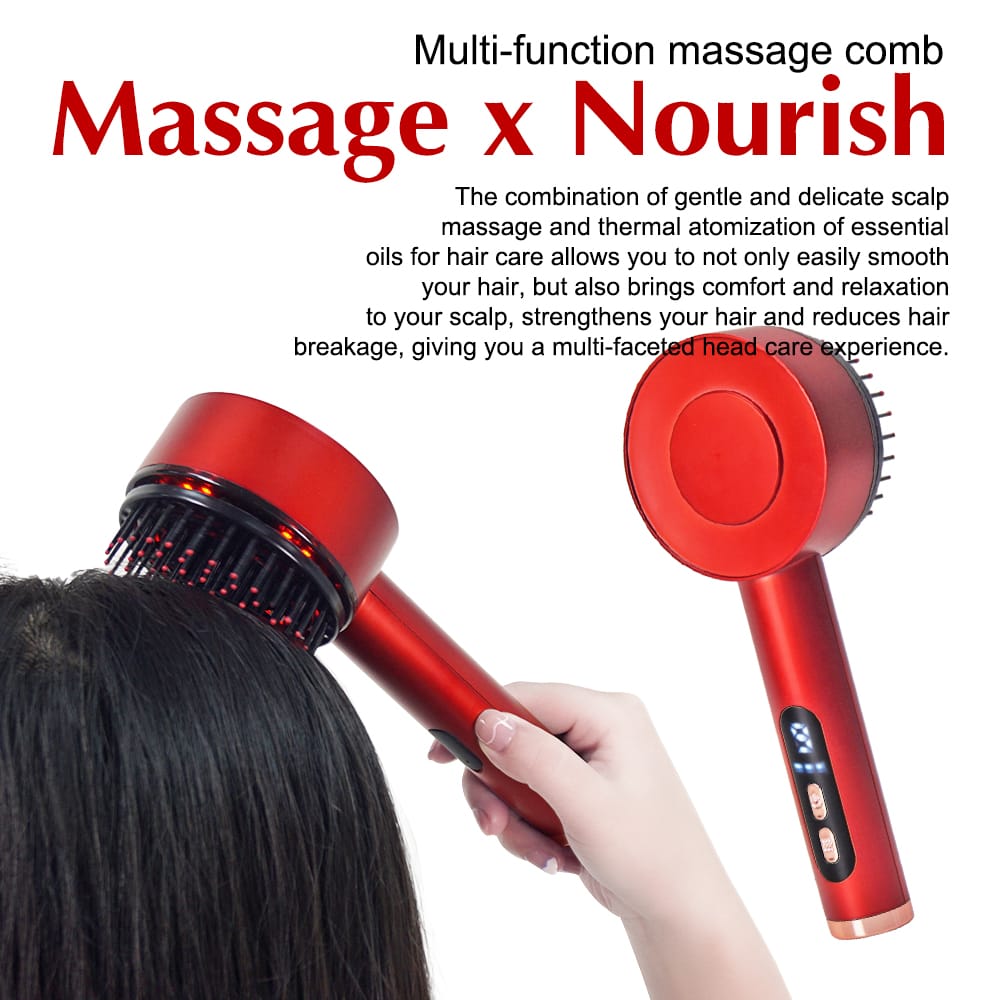2-in-1 Electric Scalp Massager Hair Growth Brush