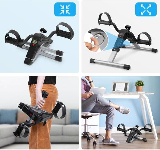 Portable Pedal Exercise Bike with Digital Display – Home Fitness Cycle