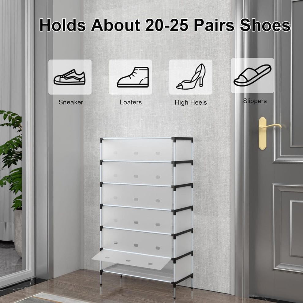 Dustproof Multi-Layer Shoe Rack Organizer with Fabric Cover