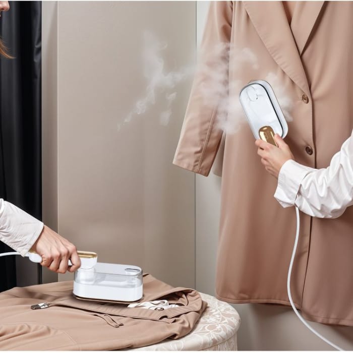 Green Lion Mini Iron with Steam Function 1000W – Portable Travel Garment Steamer & Compact Clothes Iron