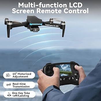 H31 LCD Screen Drone Camera with HD Aerial Photography, Foldable Design & Real-Time FPV Display