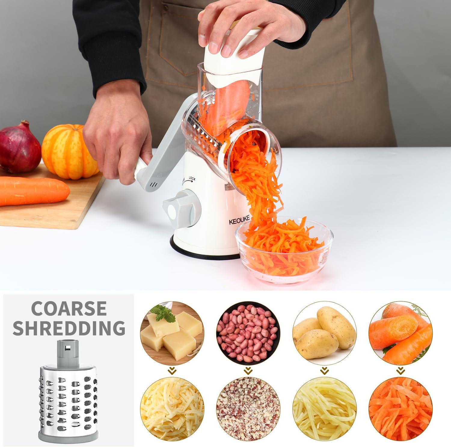 Premium Multi-Functional Manual Vegetable Cutter for Fast & Easy Food Prep