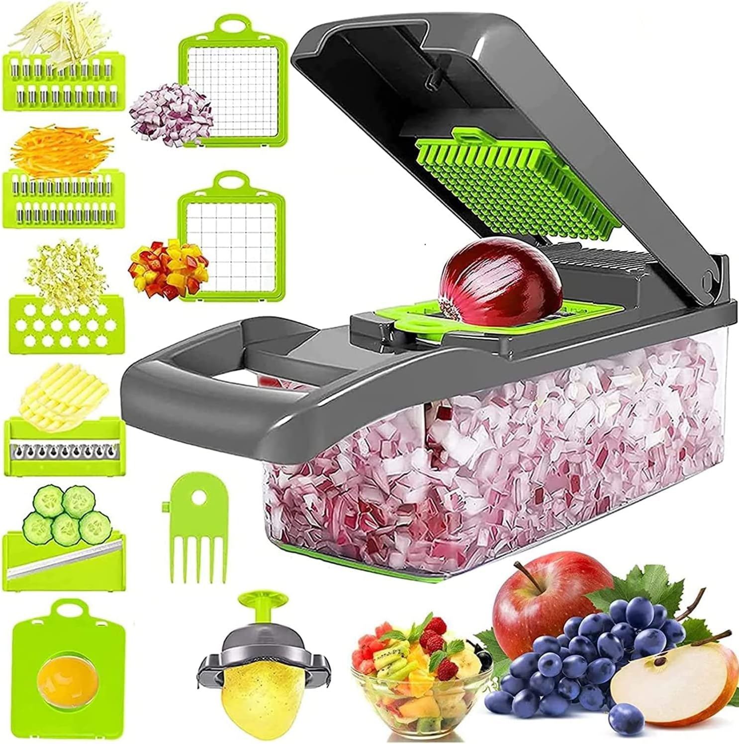 Premium Vegetable Cutter, Chopper &amp; Slicer – Multi-Function Kitchen Tool