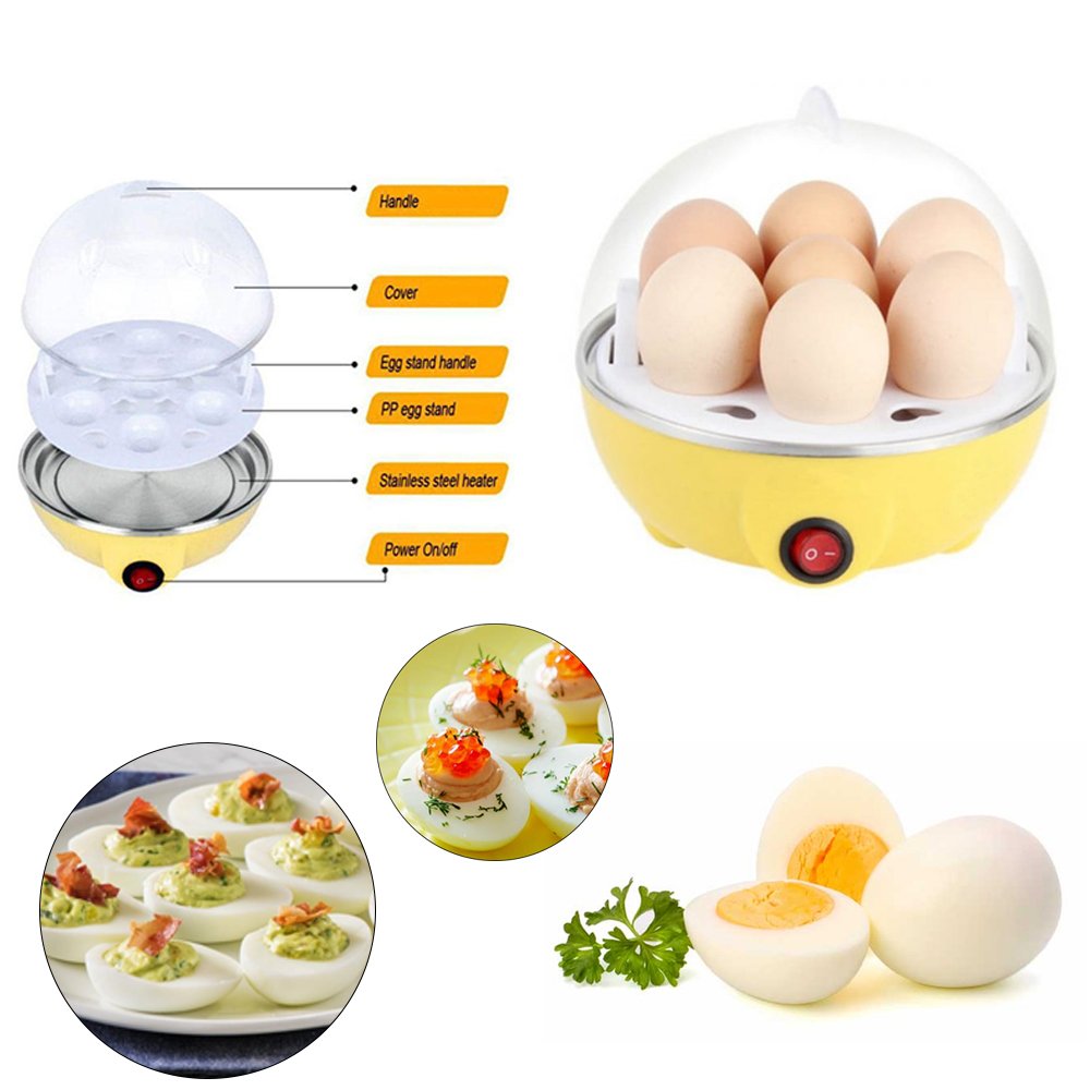 Electric Egg Poacher & Steamer – 7-Egg Capacity, Multi-Function Egg Boiler