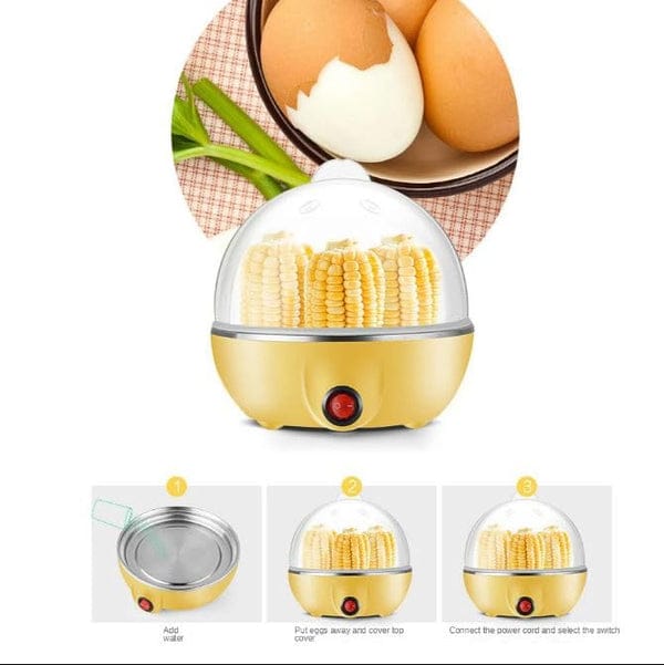 Electric Egg Poacher & Steamer – 7-Egg Capacity, Multi-Function Egg Boiler