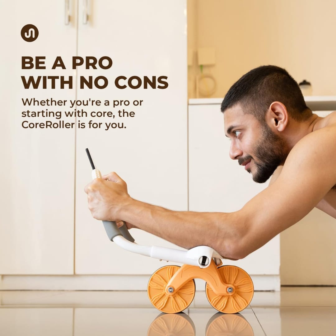 Smart Automatic Rebound Abdominal Wheel – Home Core Training Tool