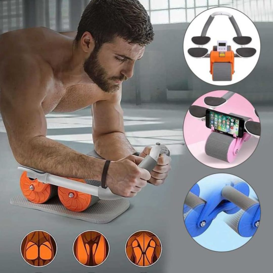 Smart Automatic Rebound Abdominal Wheel – Home Core Training Tool