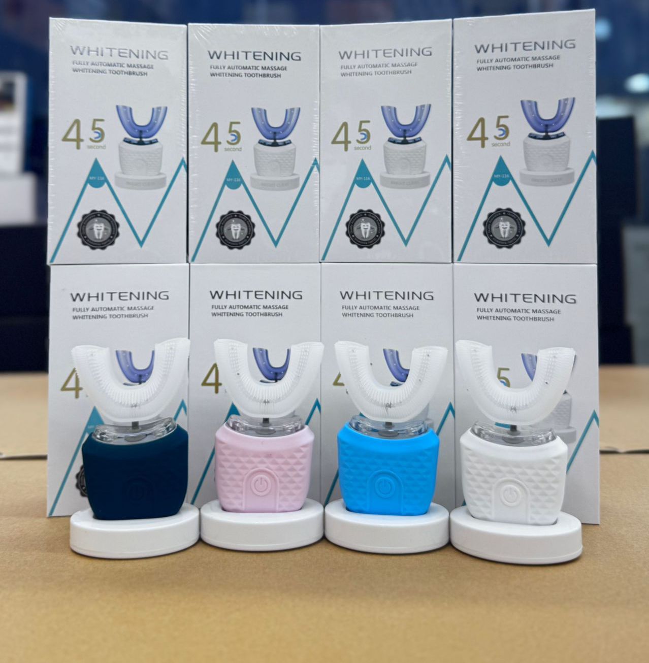 Smart 360° U-Shaped Automatic Electric Toothbrush – Full-Mouth Sonic Cleaning Technology