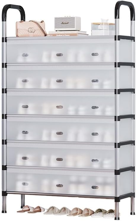 Dustproof Multi-Layer Shoe Rack Organizer with Fabric Cover