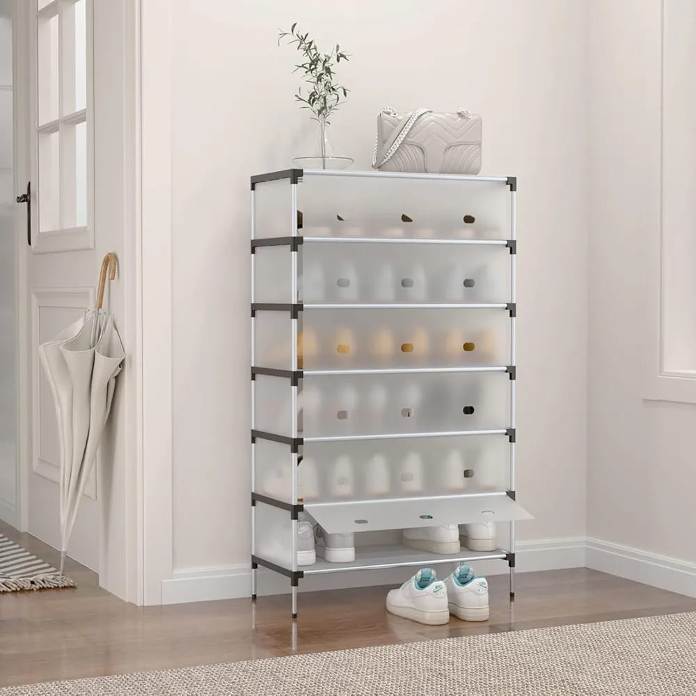 Dustproof Multi-Layer Shoe Rack Organizer with Fabric Cover
