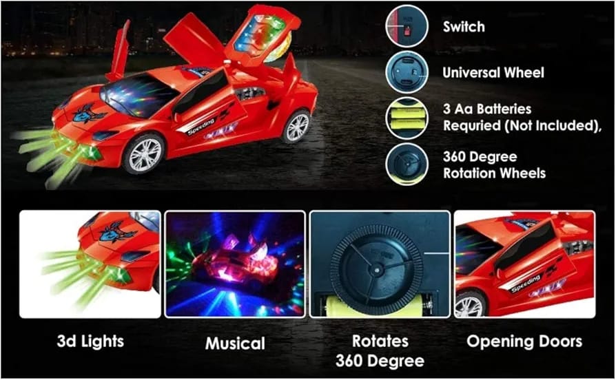 Remote Control Transforming Robot Car for Kids