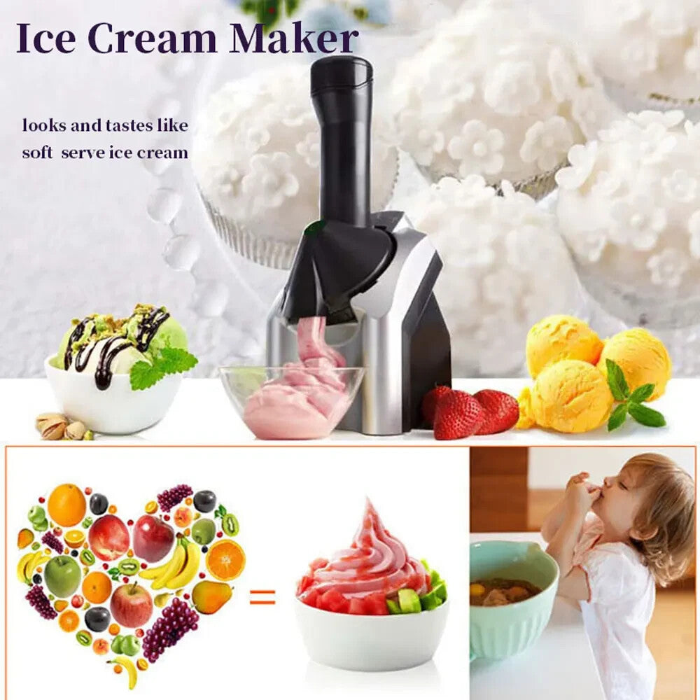 Home Ice Cream Maker – DIY Fruit Soft Serve Machine for Ice Cream.
