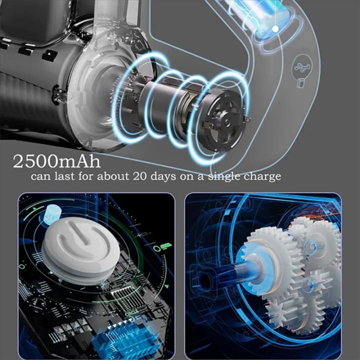 Portable Electric Salad Maker with 4 Blade Shapes – Multifunction Rotary Slicer & Vegetable Cutter