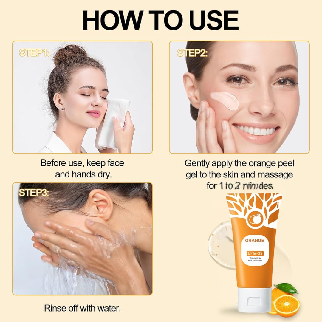 Deep Cleansing Orange Exfoliating Whitening Gel
