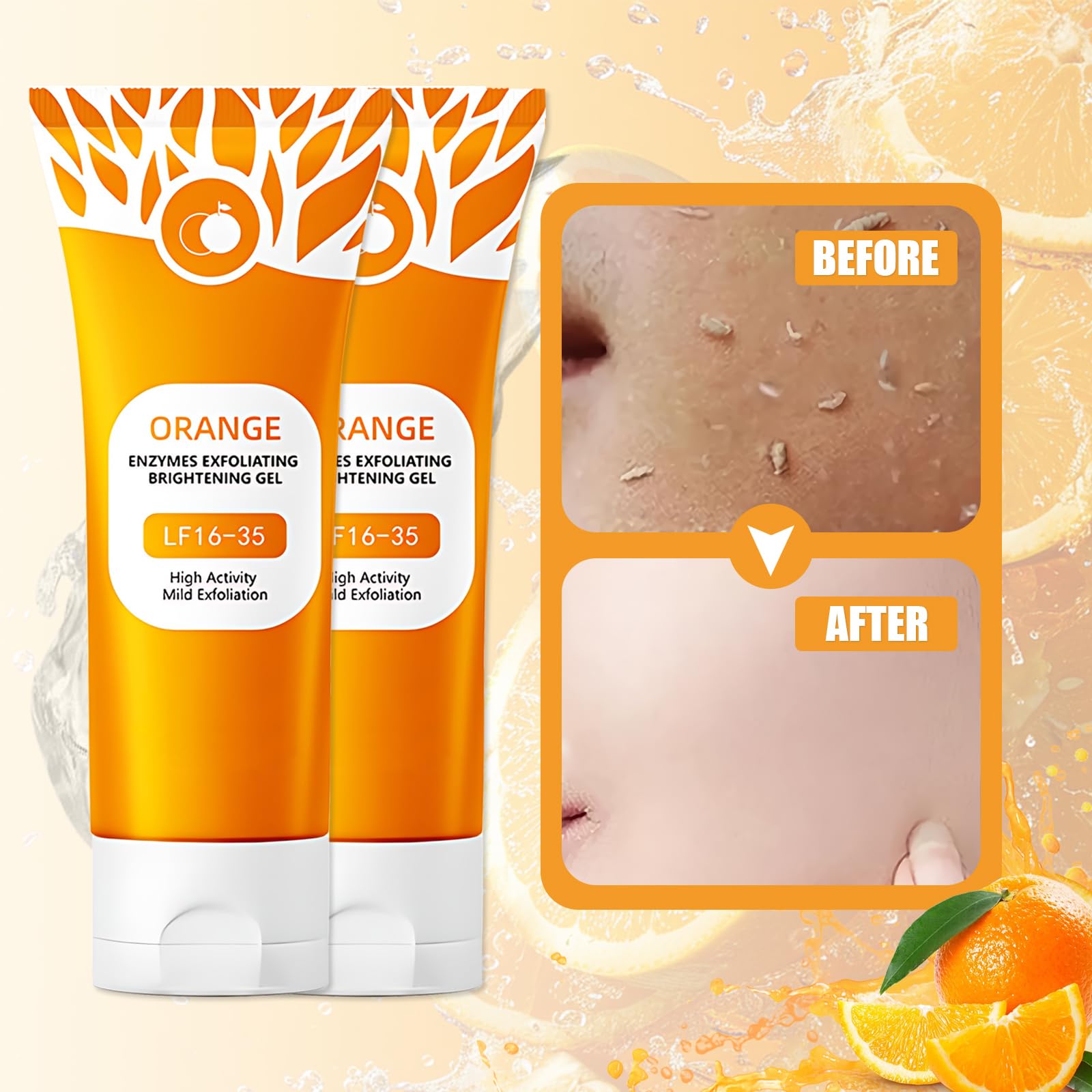 Deep Cleansing Orange Exfoliating Whitening Gel