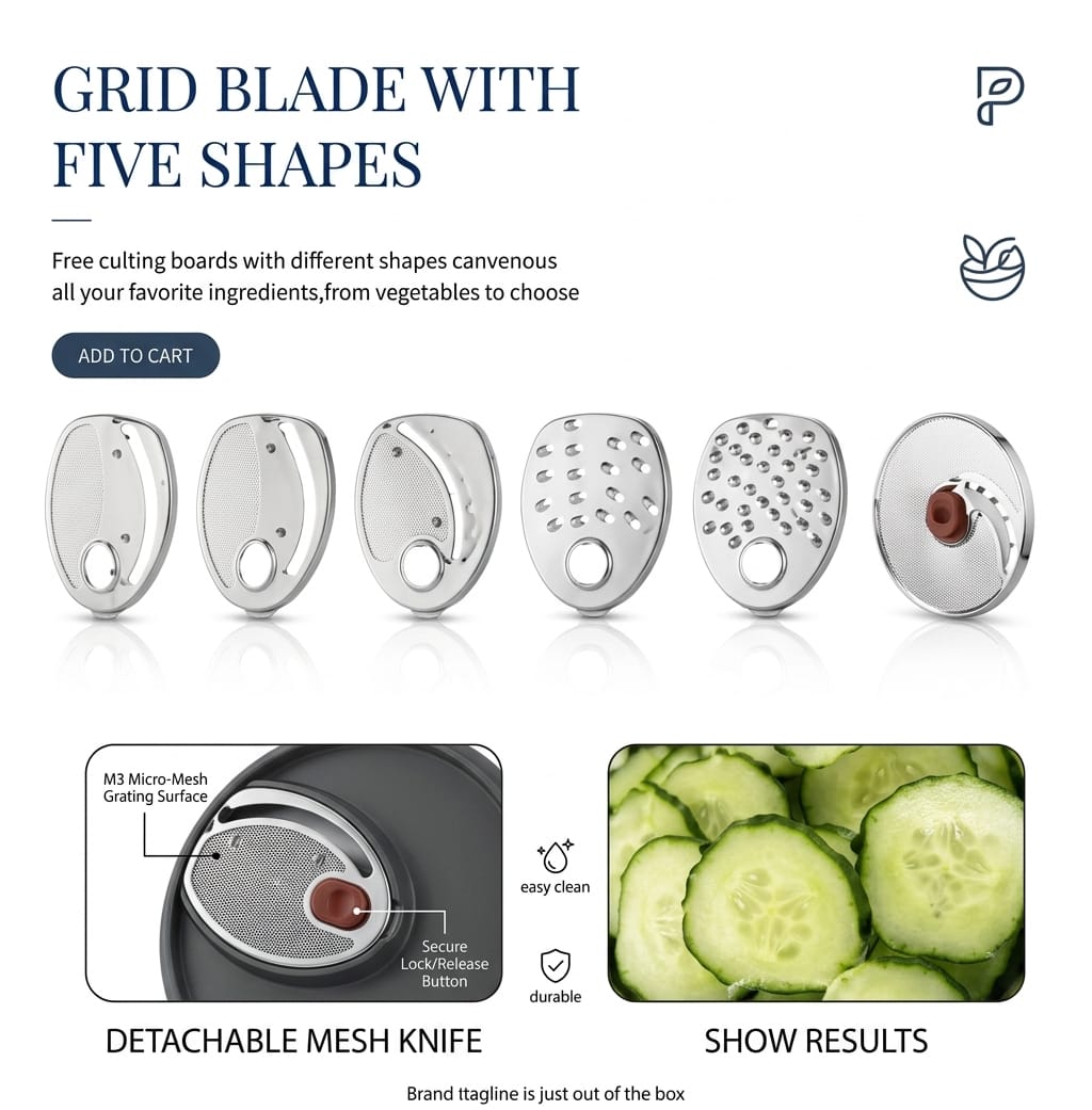 🥗6-in-1 Electric Vegetable Chopper & Salad Maker