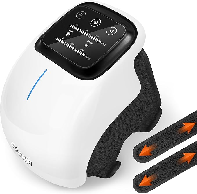 3-in-1 Heated Knee Massager – Vibration & Red Light Therapy for Fast Knee Pain Relief